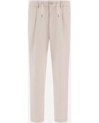 Herno - Technical Stretch Fabric Trousers - Lyst