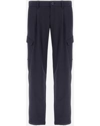 Herno - Light Comfort Stretch Woven Cargo Trousers - Lyst