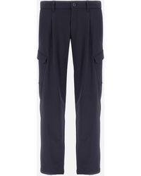 Herno - Light Comfort Stretch Woven Cargo Trousers - Lyst