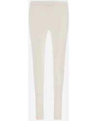 Herno - Ribbed Wool Leggings - Lyst