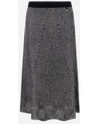 Herno - GONNA IN TWO-TONE VANISÉ WOOL - Lyst