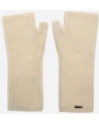 Herno - Guantes De Cob Stitch Carded Wool - Lyst