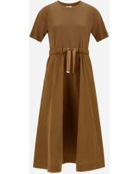 Herno - ABITO IN GLAM KNIT EFFECT E TECHNO TAFFETÀ - Lyst