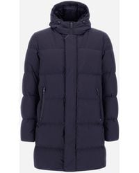 Herno - PARKA LUNGO IN 2 LAYER WINDSTOPPER - Lyst