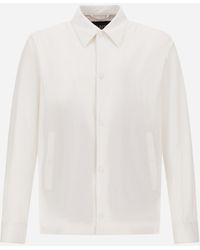 Herno - Shacket In Cotton Seersucker - Lyst