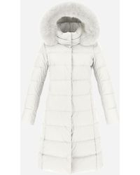 Herno CAPPOTTO IN MICROFIBRA MILLIONAIRE - Bianco