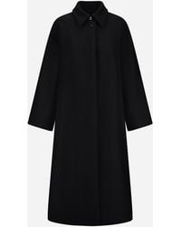 Herno - Single-Breasted Wool Cloth Coat - Lyst