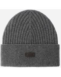 Herno - Ribbed Wool Beanie - Lyst
