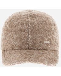 Herno - Baseballkappe Aus Alpaka-Bouclé-Gewebe - Lyst