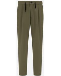 Herno - Light Comfort Stretch Woven Trousers - Lyst