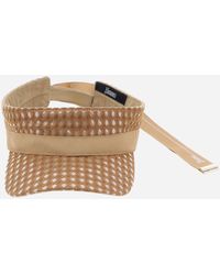 Herno - Coated Lace And Grosgrain Visor - Lyst