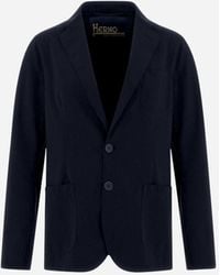 Herno - Blazer Aus Light Scuba - Lyst