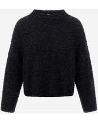 Herno - FLUFFY COTTON KNIT PULLOVER - Lyst