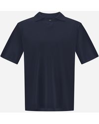 Herno - Jersey Knit Effect Polo Shirt - Lyst