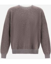 Herno - Pullover Aus Boucle Aus Kaschmir Und Wolle - Lyst