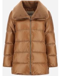 Herno - A-Form-Jacke Aus Nylon Ultralight Und Lady Alternative Fur - Lyst