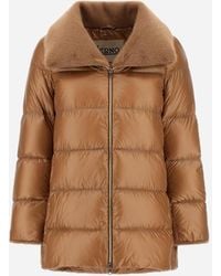 Herno - A-Form-Jacke Aus Nylon Ultralight Und Lady Alternative Fur - Lyst
