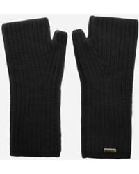 Herno - Handschuhe Aus Cob Stitch Carded Wool - Lyst