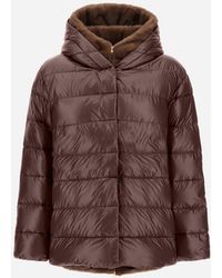Herno - Nylon Ultralight And Melange Mink-Effect Jacket - Lyst