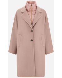 Herno - Velour Wool Cloth And Nylon Ultralight Coat - Lyst