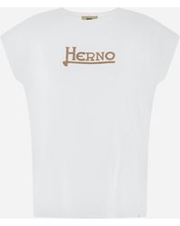 Herno - Camiseta De Interlock Jersey - Lyst