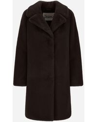 Herno - Alpaca Jacket With Fringing - Lyst