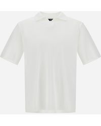 Herno - Jersey Knit Effect Polo Shirt - Lyst