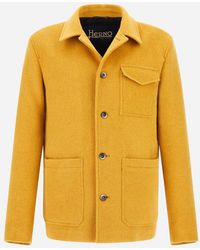 Herno - Field Jacket In Soft Recycled Wool - Lyst