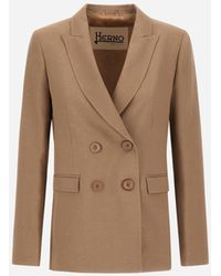 Herno - Blazer Aus Soft Bright Linen Blend - Lyst