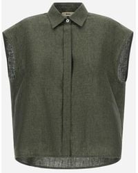 Herno - Vest In New Linen - Lyst