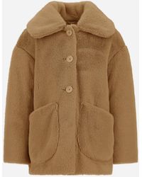 Herno - Beaver-Effect Fur-Touch Coat - Lyst