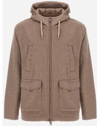 Herno - Resort Cashmere Pied De Poule Field Jacket - Lyst