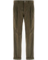 Herno - Stretch Cotton Velvet Trousers - Lyst