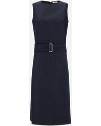 Herno - Denim-Effect Cotton Dress - Lyst