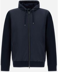 Herno - Pique' Knit And Nylon Jacket - Lyst