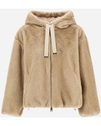 Herno - Melange Alternative Mink Fur Bomber Jacket - Lyst