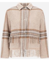 Herno - Alpaca Jacket With Check Pattern - Lyst