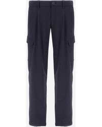 Herno - Light Comfort Stretch Woven Cargo Trousers - Lyst