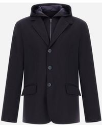 Herno - Blazer Aus Lightweight Diagonal - Lyst