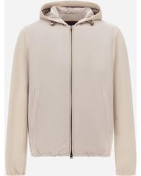 Herno - Chaqueta De Changing Nylon Y Suede Effect - Lyst