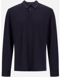 Herno - Wool Jersey Polo Shirt - Lyst
