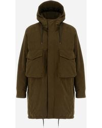 Herno - Waxed Tech Cotton Long Parka - Lyst