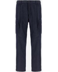 Herno - Denim-Effect Cotton Trousers - Lyst
