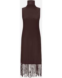 Herno - Wool And Cashmere Stocking-Stitch Dress - Lyst