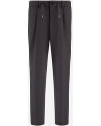 Herno - Technical Stretch Fabric Trousers - Lyst