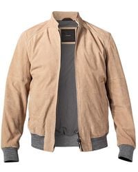 Windsor. - Herren Lederjacke Unifarben - Lyst