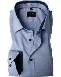 Venti - Herren Hemd Baumwolle Meliert - Lyst