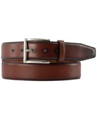 Lindenmann - Herren Gürtel Braun, Cognac Glattleder - Lyst