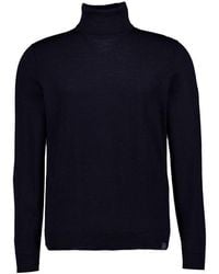 Maerz - Herren Pullover Merinowolle Unifarben - Lyst