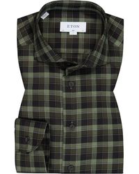 Eton - Herren Hemd Kariert Slim Fit - Lyst